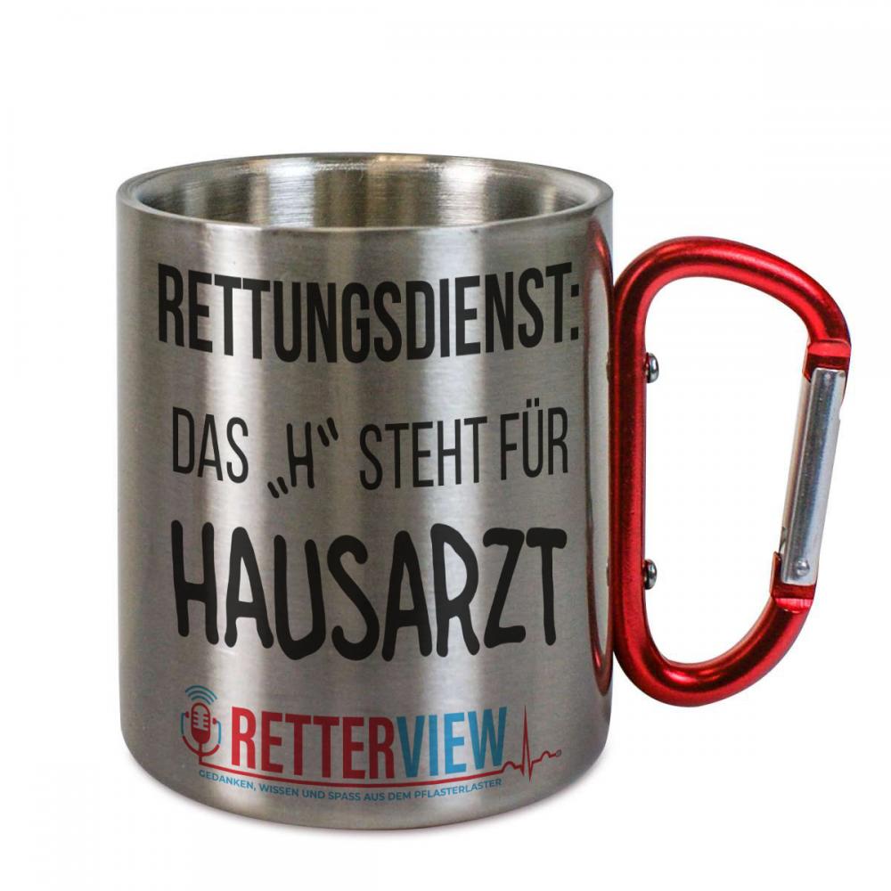 Retterview Karabinertasse - "H" steht für"