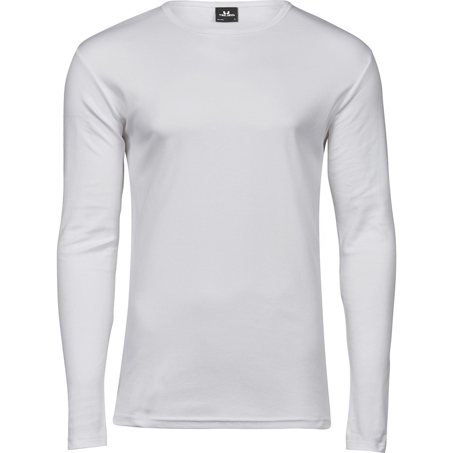 Weißes Langarm Shirt (Vorderseite).