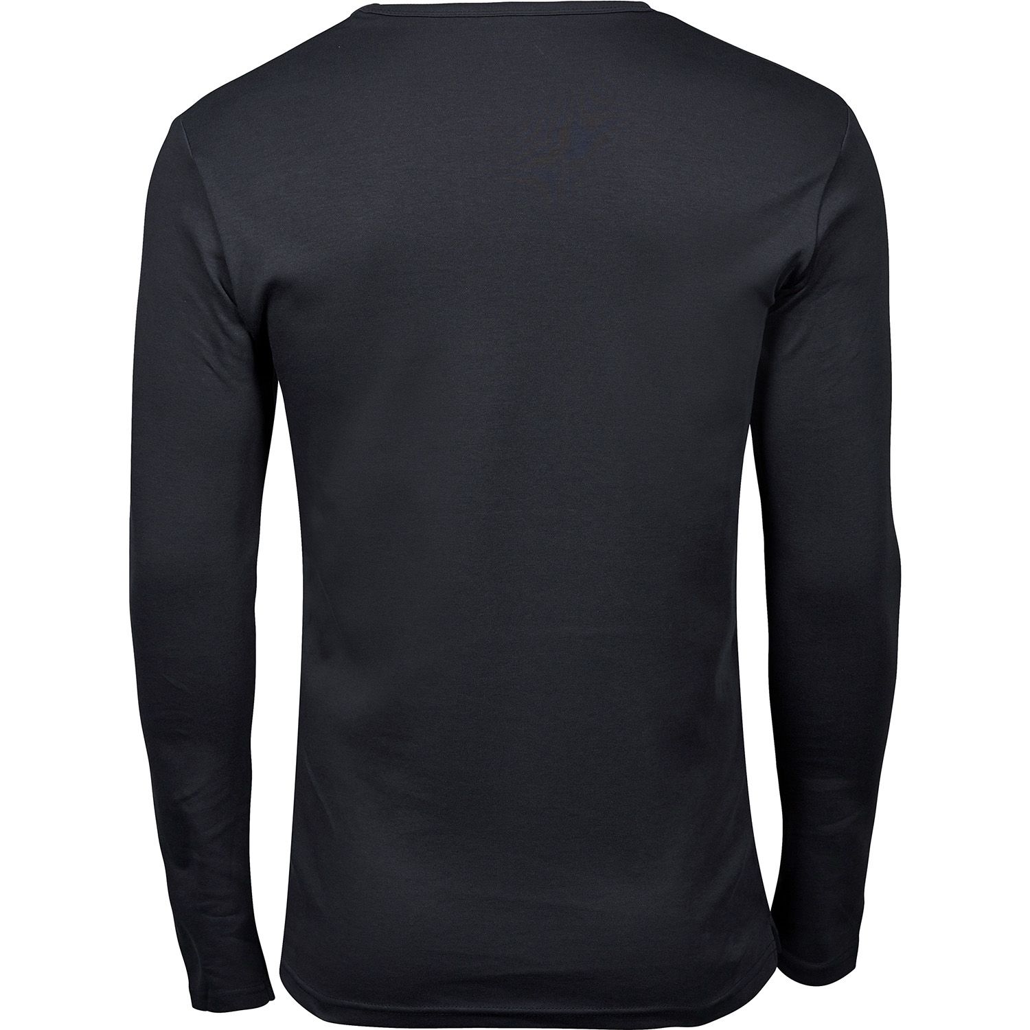 Dunkelgraues Langarm Shirt (Rückseite).